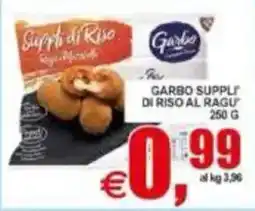 Pewex Garbo suppli di riso al ragu offerta