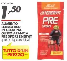 Italmark Alimento energetico in gelatina gusto arancia Pre Sport Enervit offerta