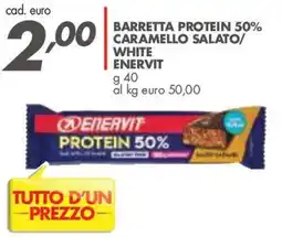 Italmark Barretta protein 50% caramello salato white enervit offerta