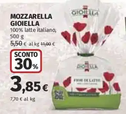 Ipercoop Mozzarella Gioiella offerta