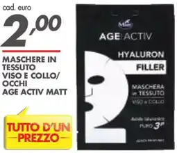 Italmark Maschere in tessuto viso e collo/occhi age activ matt offerta