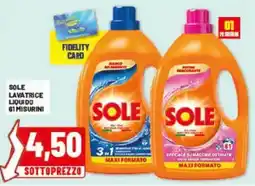 Risparmio Casa Sole lavatrice liquido offerta