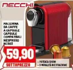 Risparmio Casa Macchina da caffè a capsule compatibili Nespresso NC503 offerta
