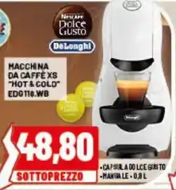 Risparmio Casa Macchina da caffè xs hot & cold DeLonghi offerta