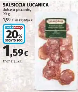 Ipercoop Salsiccia lucanica offerta