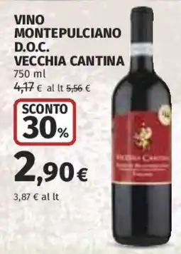 Ipercoop Vino Montepulciano D.O.C. Vecchia Cantina offerta