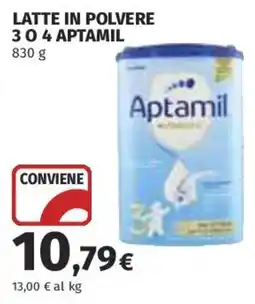 Ipercoop Latte in polvere 3 o 4 Aptamil offerta