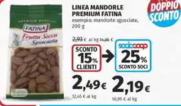 Ipercoop Mandorle sgusciate Fatina offerta