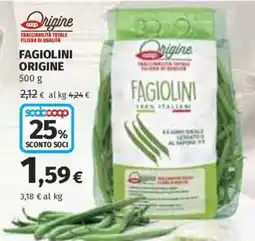 Ipercoop Fagiolini Origine offerta