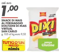 Italmark Snack di mais al formaggio Dixi offerta