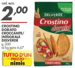 Italmark Crostino dorato Delverde offerta