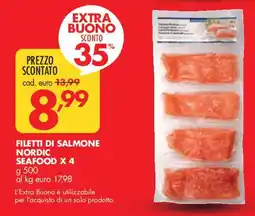 Italmark Filetti di salmone Nordic Seafood offerta