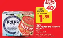 Italmark Polpa 100% pomodoro italiano Mutti offerta