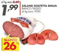 Italmark Salame Golfetta Emilia offerta