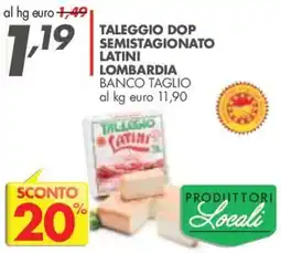 Italmark Taleggio DOP semistagionato Latinì offerta