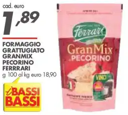 Italmark Formaggio grattugiato granmix pecorino ferrari offerta