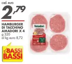 Italmark Hamburger di tacchino Amadori offerta