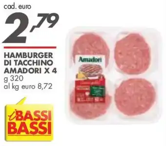 Italmark Hamburger di tacchino Amadori offerta