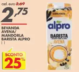 Italmark Beveranda avena mandorla barista alpro offerta