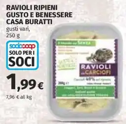 Ipercoop Ravioli ripieni carciofi offerta