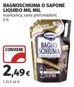 Ipercoop Bagno schiuma Mil Mil offerta