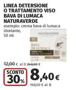 Ipercoop Crema bava di lumaca NaturaVerde offerta