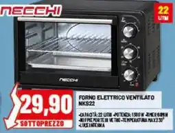 Risparmio Casa Forno elettrico ventilato Necchi offerta