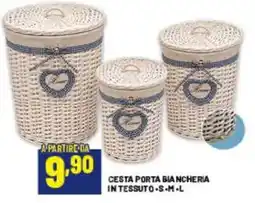 Risparmio Casa Cesta porta biancheria in tessuto offerta