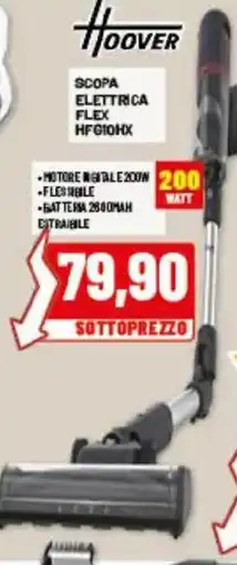 Risparmio Casa Hoover scopa elettrica flex hfg10hx offerta