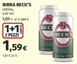Ipercoop Birra Beck's offerta