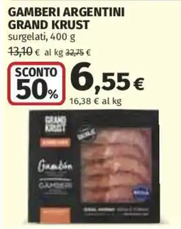 Ipercoop Gamberi argentini Grand Krust offerta