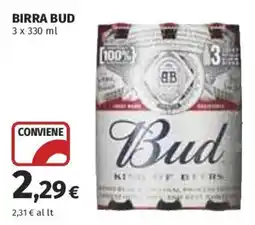 Ipercoop Birra Bud offerta