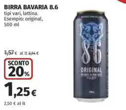 Ipercoop Birra Bavaria 8.6 offerta