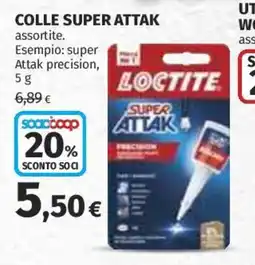 Ipercoop Colle Super Attak Loctite offerta
