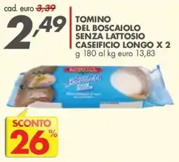 Italmark Tomino del boscaiolo senza lattosio offerta
