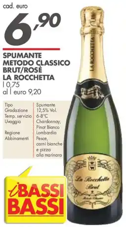Italmark Spumante metodo classico brut/rosè La Rocchetta offerta