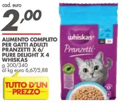 Italmark Whiskas Pranzetti offerta