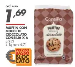Italmark Muffin con gocce di cioccolato Consilia offerta