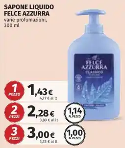 Ipercoop Sapone liquido Felce Azzurra offerta