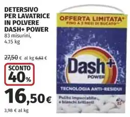 Ipercoop Detersivo per lavatrice in polvere Dash+ Power offerta