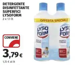 Ipercoop Detergente disinfettante superfici Lysoform offerta