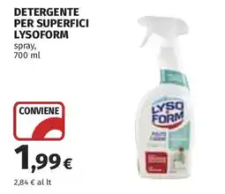Ipercoop Detergente per superfici Lysoform offerta