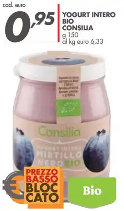 Italmark Yogurt intero mirtillo nero bio Consilia offerta