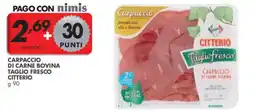 Italmark Carpaccio di carne bovina taglio fresco Citterio offerta