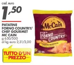 Italmark Patatine forno country McCain offerta