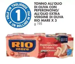 Italmark Tonno all'olio di oliva con peperoncino Rio mare offerta
