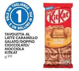 Italmark Tavoletta al latte caramello salato/doppio cioccolato/nocciola KitKat offerta