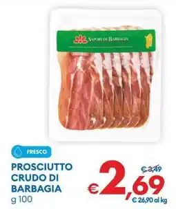 MD Discount PROSCIUTTO CRUDO DI BARBAGIA offerta