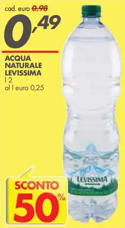 Italmark Acqua naturale Levissima offerta