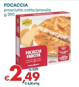 MD Discount FOCACCIA prosciutto cotto/provola offerta